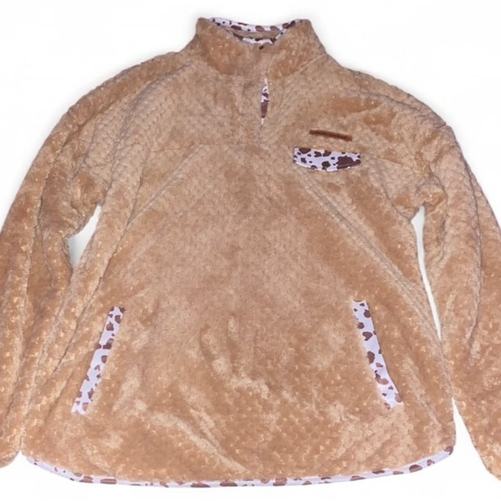Simply Southern Tan Fleece Sweater